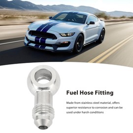QANYEGN Banjo Fuel Hose Fitting, Universal Banjo Fitting Fuel Line Adapter Connector, Stainless Steel Male Oil Fuel Hose Fitting Adapter for Flow Control
