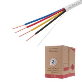 1000FT 22/4 Oxygen Free Pure Copper Solid Cable Fire/Security Burglar Station Alarm Wire (22/4)