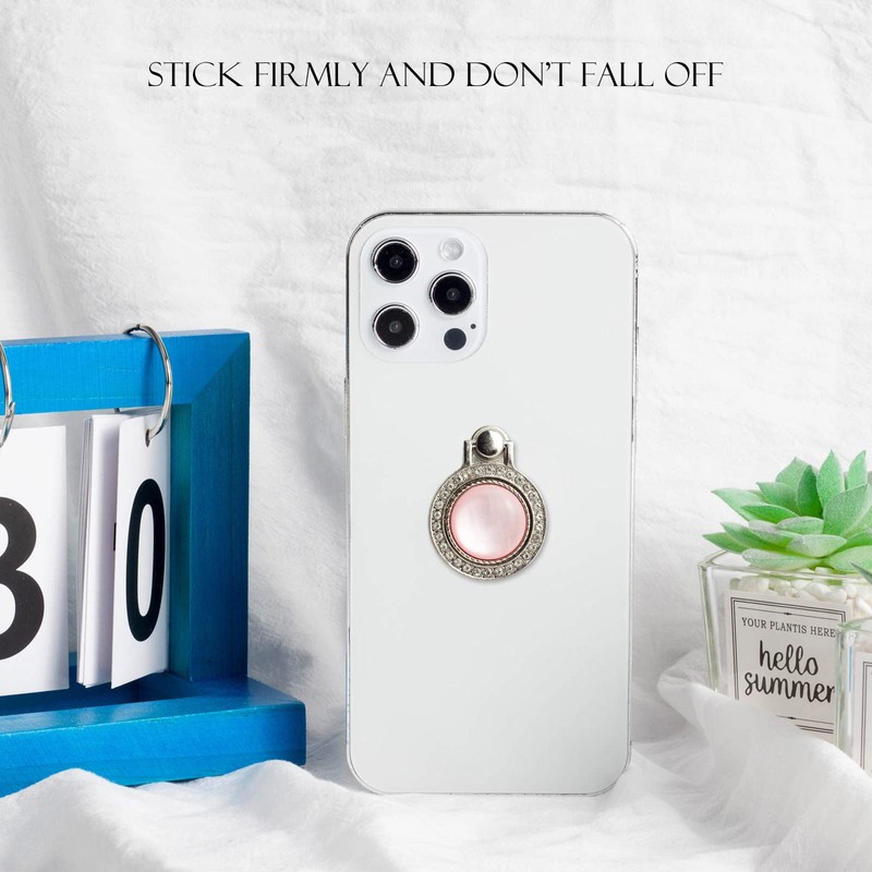 [2 Packs] Gemstones Glitter Bling Bling Phone Ring Holder, Sparkle