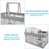 LDHHYH 3 Pack 20L Collapsible Storage Crates with Handle, Plastic