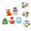 SAFIGLE 5pcs Small Christmas Hair Claw Clips for Sturdy Lightweight