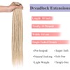 Leeven 18 Inch Blonde Dreadlock Extension Reggae Dreadlocks 10 Strands