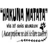 Docliick® DC-051-FR Decorative Wall Sticker in French "Hakuna Matata Vis