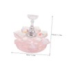 OATIPHO Nail Charms Holder Art Stand Press Display Glass Candlestick