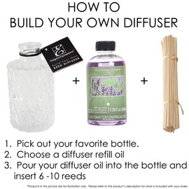 Hosley 12.5" Botanical Diffuser Reeds – Natural Rattan Scent Sticks for Reed Diffusers, Home Fragrance, Farmhouse Decor, Office & Spa Use – Decorative Aromatherapy Refill Sticks