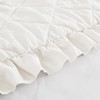 Degrees of Comfort Ivory Ruffle Bedding Set, Shabby Chic Farmhouse