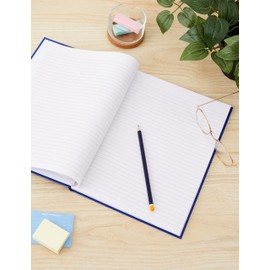 NU Notebooks - A4 Casebound Manuscript - Office Range - A4 Notebook - Stationery Notebooks - Writing Pad - 96 sheets ,Blue