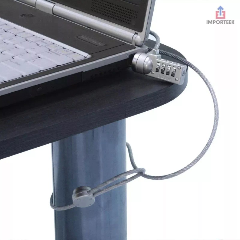 Importeek 3pz Candado Cable Seguridad Computadora Pc Laptop Portatil