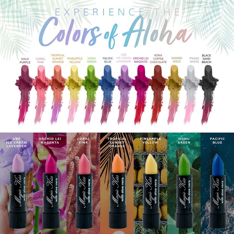 Pack of 12 Magic Kiss Color Changing Aloe Vera Lipstick