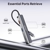 Teleadapt Adaptador USB C Hub 5 en 1, Adaptador Multipuerto