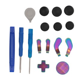 13 in 1 Metal Thumbsticks for One Elite Series 2, Elite Series 2 Core Controller Parts, Gaming Accessory Replacement with Metal Mod 6 Swap Joystick, 4 Paddles, 1 Tool