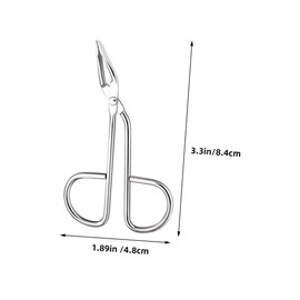 KOMBIUDA 2pcs Stainless Steel Eyebrow Clipper Beauty Tweezers Slanted Tip for Lash and Brow Grooming