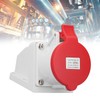 Industrial Connector Socket 32A 3P+N+E IP44 Waterproof Dustproof Surface Mounted