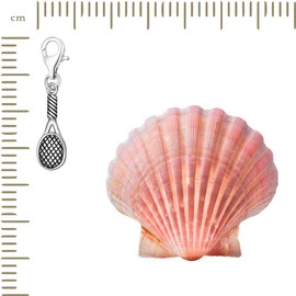 Quiges 925 Silver Charm Pendant Sport with Lobster Clasp for Bracelets, enamel