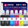 LNKCOS 6×250ML Sublimation Ink Compatible for EcoTank ET-8500 ET-8550 Printers