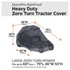 Classic Accessories StormPro Waterproof Heavy-Duty Zero Turn Mower Cover, Fits