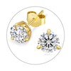 KRKCLIFE Moissanite Earrings, 2.0CT 14K Gold Sparkly Lab Created Diamond