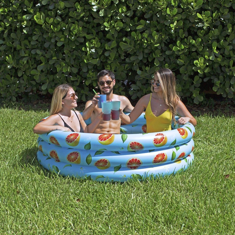 PoolCandy Grapefruit Print Inflatable Pool Floats, Loungers, Sun Chairs &