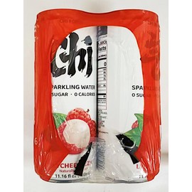 Sparkling Water, Zero Sugar, Zero Calories, Lychee Fizzy Naturally Flavor, (11.16 fl ozX6Can)