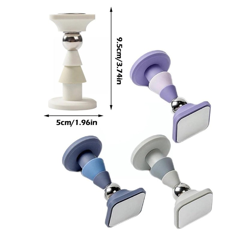 AIMALL Strong Magnetic Door Stopper, Hole-Free Anti-Collision Door Suction, Ideal