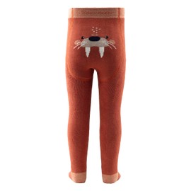 Sterntaler Baby Crawling Tights with Walrus Motif, Boy, Non-Slip Nubs on Knee, Instep and Sole, mud brown