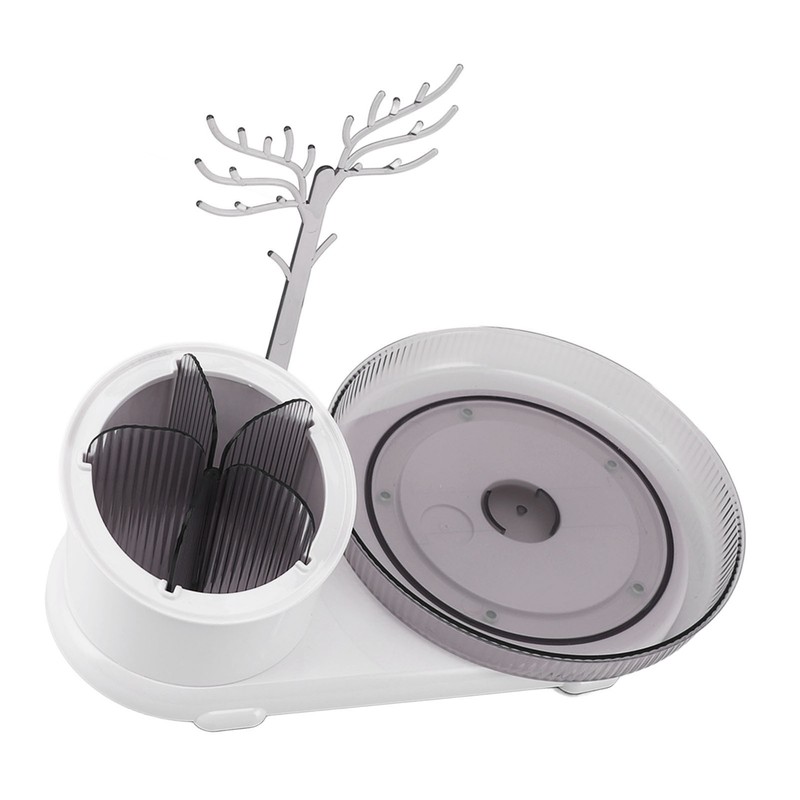 Makeup Organizer 360 Degree Rotating Makeup Brush Organizer Jewelry Display