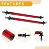 Partuto 2pcs 150mm/5.91in Car Splitter Support Rods Adjustable Front Rear