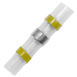 10x Shrink Solder Connector with Heat Shrink Tube 4-6 mm² Yellow Warm Shrink Cable Connector IP67