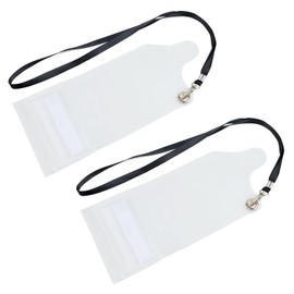 YNIBST 100% Waterproof Small Radio Case for Handy Machines, Waterproof Case, Transparent Strap, Set of 2, Compatible with Specific Small Power Transceivers, transparent, Waterproof Case for Walkie