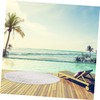 NOLITOY Mat Beach Towel Soft Microfibre Round Beach Blanket Picnic