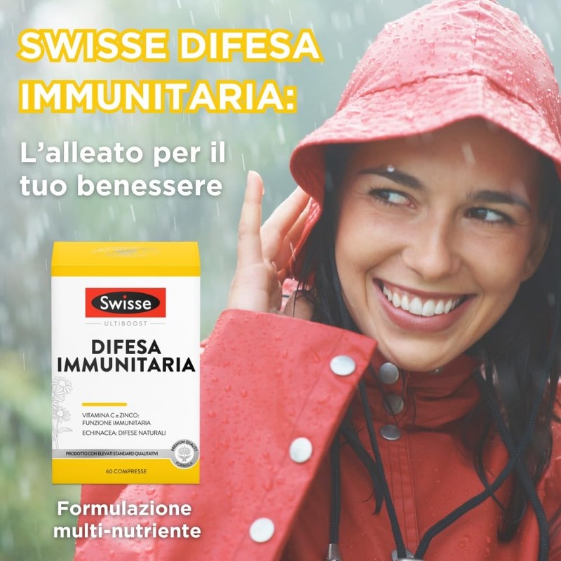 SWISSE Difesa Immunitaria - Integratore Difese Immunitarie con Vitamina C