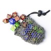 Drawstring D&D Dice Bag - Large Capacity Stainless Steel Chainmail