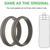 4pcs Black Replacement Gasket for Gatorade Water Bottle Silicone Lid