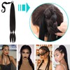 Fahibin Braid Ponytail Extension, Ponytail Extension with Scrunchie, Ponytail Extension