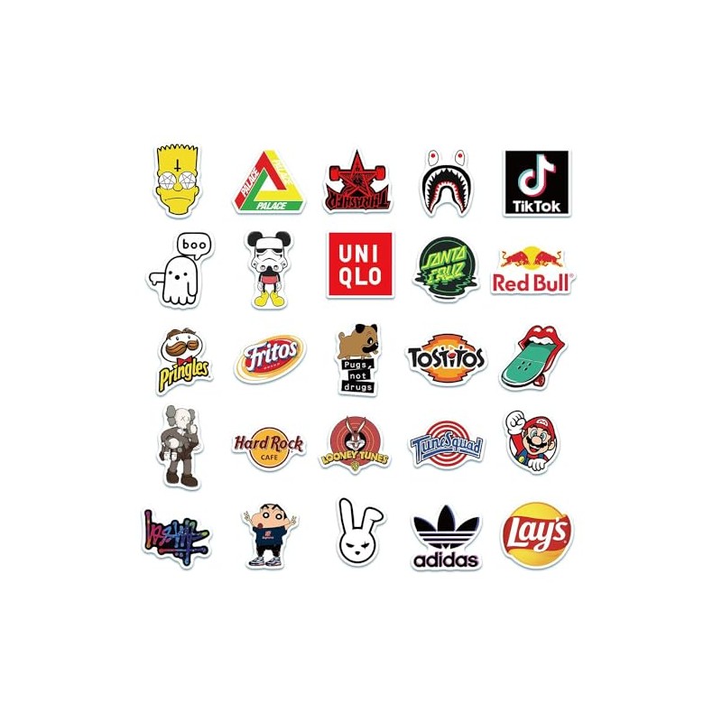 100 Stickers y pegatinas SKATE con diseños Únicos para Electrónicos,