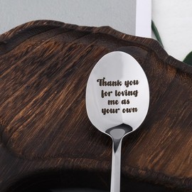 Stepmom Stepdad Birthday Christmas Gifts for Stepmum Retirement Gifts for Bonus Dad Spoon Gift for Step Father Mother Thank You Gifts for Tea Coffee Lovers Gifts for Father Mother in Law Gifts