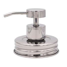 Mason Jar Lifestyle Mirror/Chrome #2 Rust Proof Soap Pump Dispenser (Regular Mouth Lid Kit)