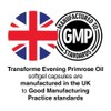 Transforme Evening Primrose Oil Capsules 1300mg, 240 Softgels, Cold Pressed