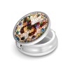 Pill Box-3 Compartment Small Pill Case for Purse & Pocket