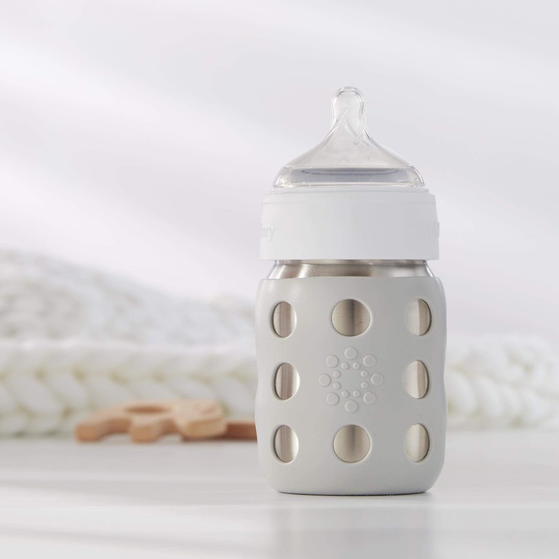 Lifefactory Stage 3 (6+ Months) Wide Neck Silicone Nipple, 1-Pack,Clear,LG8636