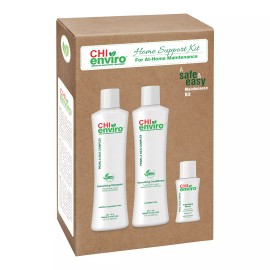 CHI Enviro Smoothing Home Support Trio / Shampoo & Conditioner 12oz & Serum 2oz