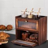ULTECHNOVO Bread Box for Kitchen Countertop - Double Layer Bread