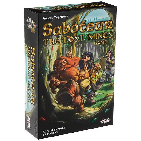Saboteur: The Lost Mines Board Game – Secret-role, Semi-cooperative, Easy-to-Learn, & Perfect for Family Game Night – Ages 10+, 3-9 Players