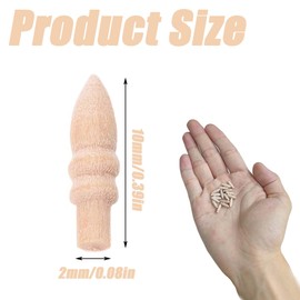 ZAHD 40 Pieces Mini House Handles Mini Drawer Handles House Handles Miniature Furniture Mini Drawer Handles Tiny House Drawer Handles Mini Door Handles Made of Wood Khaki Mini House Handle Replacement