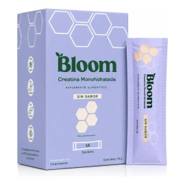 Bloom Creatina Monohidratada En Sobres Prácticos 14 Pzas Sin Sabor
