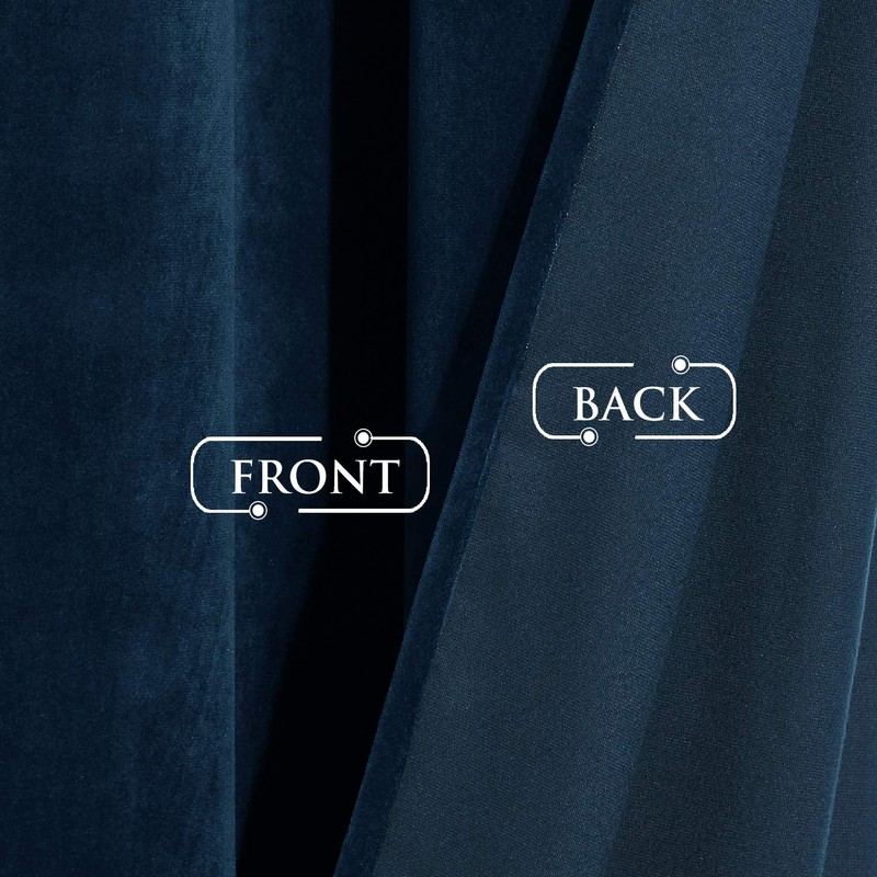 StangH 120 inches Long Velvet Curtains for High Ceiling Living