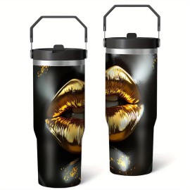 Innovative Features Custom 30oz Insulated Cup with Reusable Strawcapacity: 30 oz, color: White