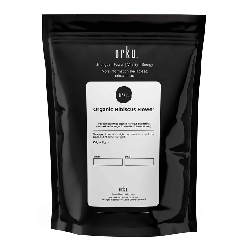 400g Organic Hibiscus Rosella Flower Crushed - Dried Herbal Tea