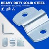 Lonffery Trailer Gate Latch, 2 Pack Stake Bed Latches, Straight