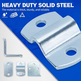 Lonffery Trailer Gate Latch, 2 Pack Stake Bed Latches, Straight Side Gate Bracket Sets for Utility Trailer, Trucks, Wood